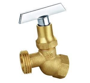 EZ-FLUID Brass Hose Bibb Series Heavy Pattern Female 3/4"FIP X3/4"MHT No-Kink Hose Bibb w/ Loose Key NOT FOR PORTABLE WATER 