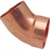 3" Wrot Copper DWV 45º Street Elbow FTG x C