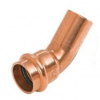 2-1/2'' Wrot Copper Press XL 45° Street Elbow P x FTG