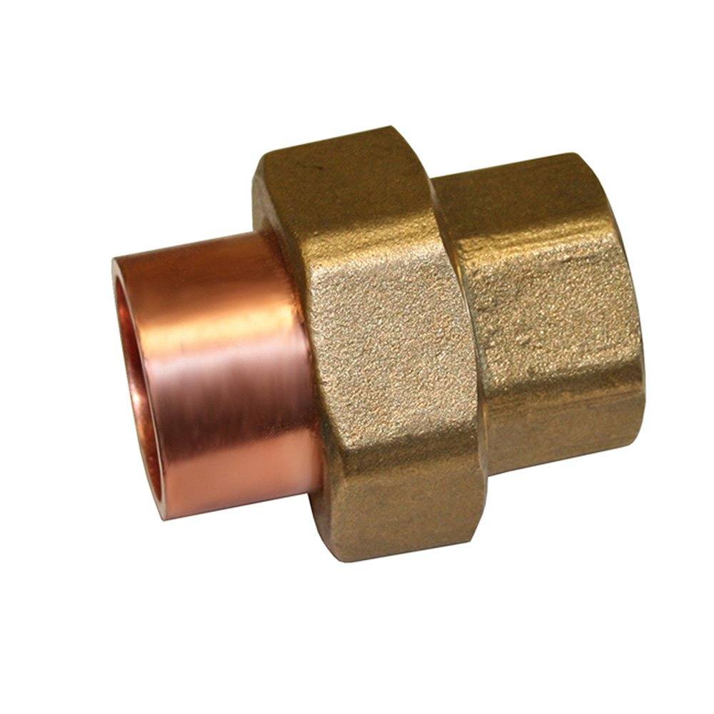 3/4" Wrot Copper & Cast Brass Union C x C