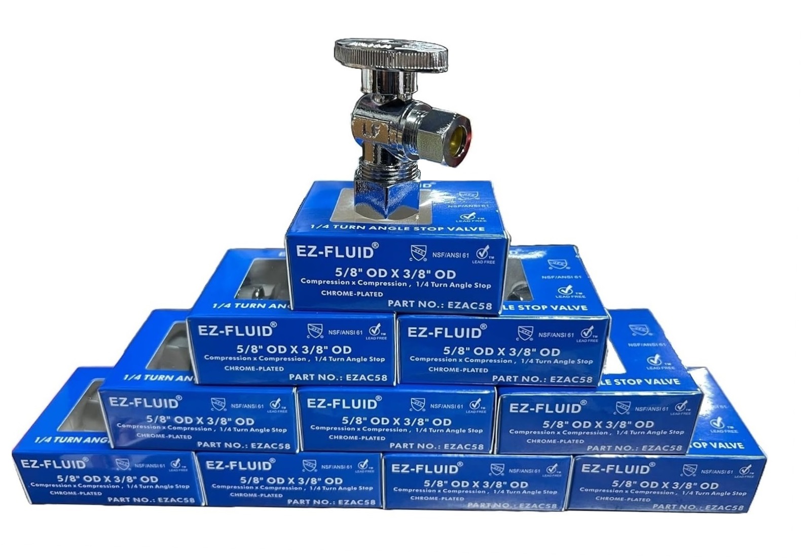 thumbnail image 2 of EZ-Fluid Fridge Icemaker Angle Stop 1/2-in FIP Female Iron 2 of 13