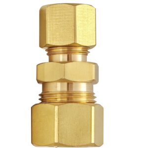 EZ-Fluid Brass Reducing Compression Union Coupling- Lead-Free Brass Compression Fittings