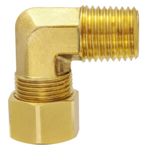 EZ-Fluid Brass Compression x MIP Male 90 Elbow- Lead-Free Brass Compression Fittings