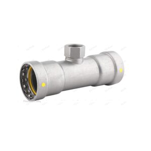 EZ-Fluid Carbon Steel Gas Press X FIP Female Tee (HNBR)